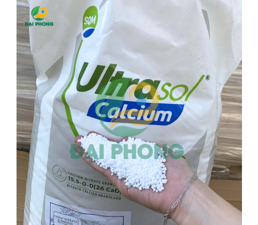 PHÂN BÓN ULTRASOL CALCIUM15.5-0-0+26CaO SQM - BỈ 
