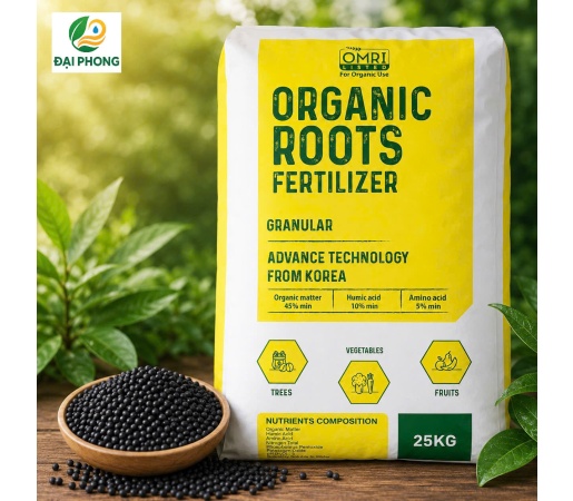 PHÂN BÓN HỮU CƠ ĐẠM CÁ - HÀN QUỐC -Organic Roots Fertilizer